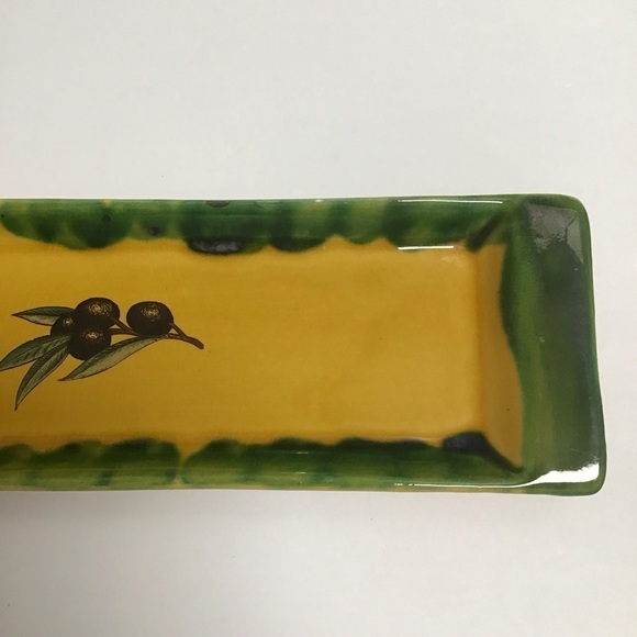 France La Roue Vallauris Ceramic Olive Tray French Country Pottery Kitchen*NOTE* - Picture 6 of 9